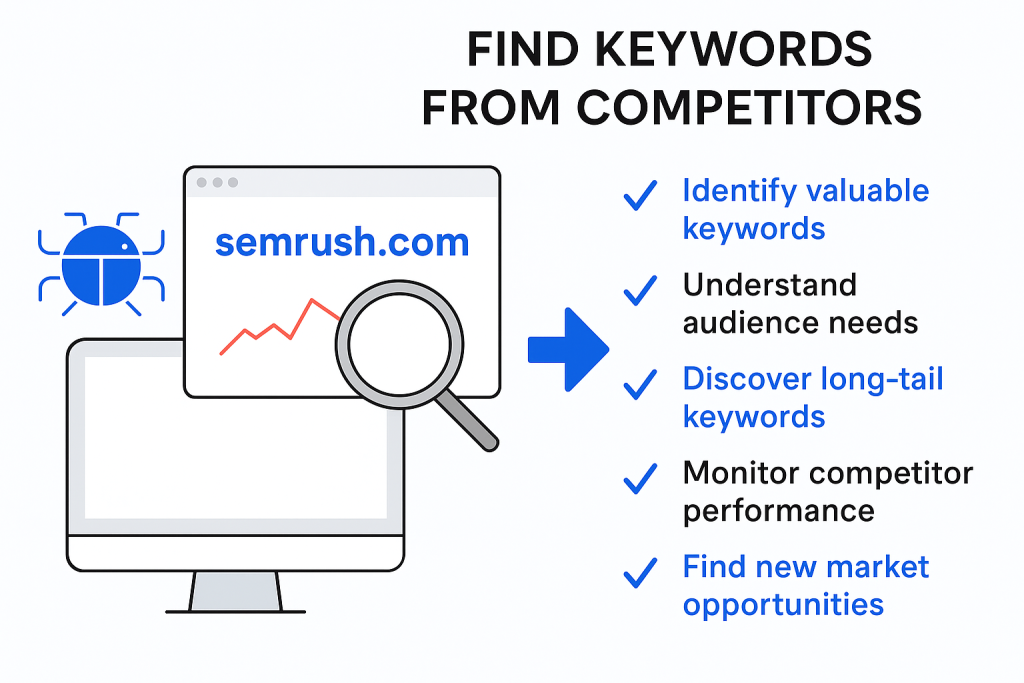 如何用 Semrush 找出竞争对手关键词